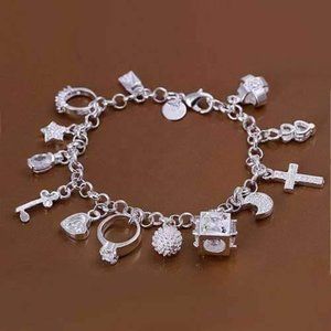 Silver Charm Bracelet  "My Charmed Life"